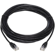 Tripp Lite by Eaton Cat6a 10G Snagless Molded Slim UTP Network Patch Cable (M/M), Black, 20 ft. - N261-S20-BK