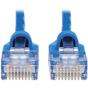 Tripp Lite by Eaton Cat6a 10G Snagless Molded Slim UTP Network Patch Cable (M/M), Blue, 20 ft. - N261-S20-BL