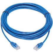 Tripp Lite by Eaton Cat6a 10G Snagless Molded Slim UTP Network Patch Cable (M/M), Blue, 20 ft. - N261-S20-BL
