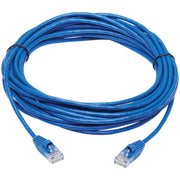 Tripp Lite by Eaton Cat6a 10G Snagless Molded Slim UTP Network Patch Cable (M/M), Blue, 25 ft. - N261-S25-BL