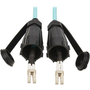 N820-02M-IND_Tripp Lite by Eaton N820-02M-IND 10Gb Duplex Multimode 50/125 OM3 Fiber Patch Cable, Aqua, 2 m