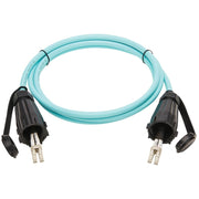 Tripp Lite by Eaton N820-02M-IND 10Gb Duplex Multimode 50/125 OM3 Fiber Patch Cable, Aqua, 2 m - N820-02M-IND
