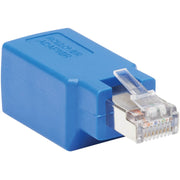 N034-001-SH_Tripp Lite by Eaton Cisco Serial Console Rollover Adapter (M/F) - RJ45 to RJ45, Shielded, Blue