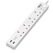 PS4B18USBW_Tripp Lite by Eaton Protect It! PS4B18USBW 4-Outlets Power Strip