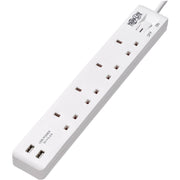 PS4B18USBW_Tripp Lite by Eaton Protect It! PS4B18USBW 4-Outlets Power Strip