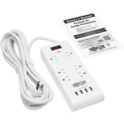 Tripp Lite by Eaton TLP64USBRA15 6-Outlet Surge Suppressor/Protector - TLP64USBRA15