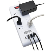 Tripp Lite by Eaton TLP64USBRA15 6-Outlet Surge Suppressor/Protector - TLP64USBRA15