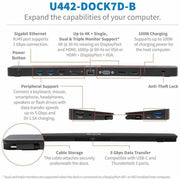 Tripp Lite by Eaton U442-DOCK7D-B Docking Station - U442-DOCK7D-B