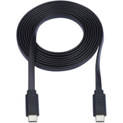 Tripp Lite by Eaton USB-C to USB-C Cable, M/M, Black, 3 ft. (0.9 m) - U040-003-C-FL