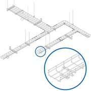 Tripp Lite by Eaton SmartRack SRWBUNVBASE Floor Mount for Cable Tray - Black - SRWBUNVBASE
