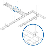 Tripp Lite by Eaton SRWBUNVCLIP Mounting Clip for Cable Tray - Black - SRWBUNVCLIP