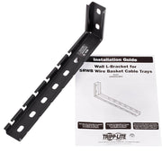 Tripp Lite by Eaton SmartRack SRWBWALLBRKT Mounting Bracket for Cable Tray - Black - SRWBWALLBRKT