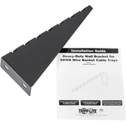 Tripp Lite by Eaton SmartRack SRWBWALLBRKTHD Mounting Bracket for Cable Tray - Black - SRWBWALLBRKTHD