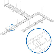 Tripp Lite by Eaton SmartRack SRWBWALLBRKTLD Mounting Bracket for Cable Tray - Black - SRWBWALLBRKTLD