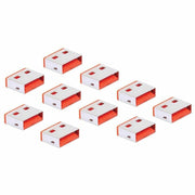 Tripp Lite by Eaton USB-A Port Blockers, Red, 10 Pack - U2BLOCK-A10-RD