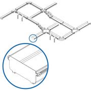 Tripp Lite by Eaton Toolless End Cap for Fiber Routing System, 240 mm (10 in) - SRFC10CAP