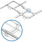 Tripp Lite by Eaton Toolless Coupler for Fiber Routing System, 240 mm (10 in) - SRFC10CPL10