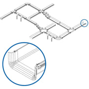 Tripp Lite by Eaton Toolless Trumpet Drop-Out Kit for Fiber Routing System, 240 mm (10 in) - SRFC10DROP
