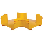 Tripp Lite by Eaton Toolless Horizontal 4-Way Junction for Fiber Routing System, 240 mm (10 in) - SRFC10JUNT4
