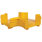 Tripp Lite by Eaton Toolless Horizontal 4-Way Junction for Fiber Routing System, 240 mm (10 in)