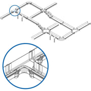 Tripp Lite by Eaton Toolless Horizontal 90-Degree T-Junction for Fiber Routing System, 120 mm (5 in) - SRFC5JUNT