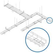 Tripp Lite by Eaton Cable Exit Clip/Dropout Waterfall for Wire Mesh Cable Trays, 45 mm Wide - SRWBDROP