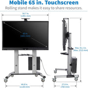 Tripp Lite by Eaton 65 In. Interactive Flat-Panel Touchscreen Display with Built-in PC - DMCSTP65CBP