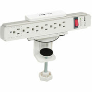 Tripp Lite by Eaton CLAMPUSW Clamp Mount for Power Strip, Surge Protector - White - CLAMPUSW