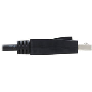 Tripp Lite series DisplayPort 1.4 Cable with Latching Connectors, 8K, M/M, Black, 6 ft. - P580-006-V4