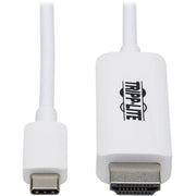 Tripp Lite by Eaton U444-003-HWE USB-C to HDMI Adapter Cable, M/M, White, 3 ft.