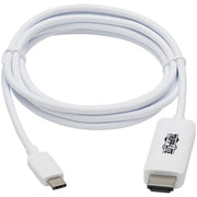 Tripp Lite by Eaton U444-006-HWE USB-C to HDMI Adapter Cable, M/M, White, 6 ft. - U444-006-HWE