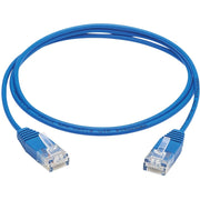 Tripp Lite by Eaton N200-UR03-BL Cat6 Ultra-Slim Ethernet Cable (RJ45 M/M), Blue, 3 ft. - N200-UR03-BL
