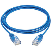 Tripp Lite by Eaton N200-UR05-BL Cat6 Ultra-Slim Ethernet Cable (RJ45 M/M), Blue, 5 ft. - N200-UR05-BL