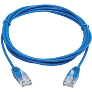 Tripp Lite by Eaton N200-UR07-BL Cat6 Ultra-Slim Ethernet Cable (RJ45 M/M), Blue, 7 ft. - N200-UR07-BL