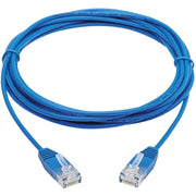 Tripp Lite by Eaton N200-UR10-BL Cat6 Ultra-Slim Ethernet Cable (RJ45 M/M), Blue, 10 ft. - N200-UR10-BL