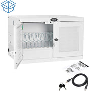 Tripp Lite by Eaton CS16USBWHG Hospital-Grade 16-Device UV Charging Cabinet, White - CS16USBWHG