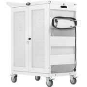 Tripp Lite by Eaton CSC32ACWHG Hospital-Grade 32-Device UV Charging Cart, White - CSC32ACWHG