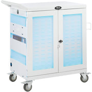 Tripp Lite by Eaton CSC32USBWHG Hospital-Grade 32-Device UV Charging Cart, White