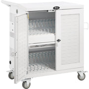 Tripp Lite by Eaton CSC32USBWHG Hospital-Grade 32-Device UV Charging Cart, White - CSC32USBWHG