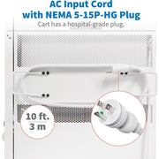 Tripp Lite by Eaton CSC32USBWHG Hospital-Grade 32-Device UV Charging Cart, White - CSC32USBWHG