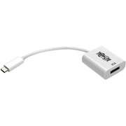 Tripp Lite by Eaton U444-06N-DP8W USB-C to DisplayPort Adapter Cable, M/F, White, 6 in. - U444-06N-DP8W