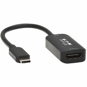 Tripp Lite by Eaton U444-06N-HDR-B USB-C to HDMI Adapter Cable, M/F, Black, 6 in.