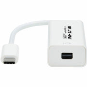 Tripp Lite by Eaton U444-06N-MDP8W USB-C to Mini DisplayPort Adapter Cable, M/F, White, 6 in. - U444-06N-MDP8W