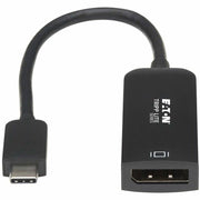 Tripp Lite by Eaton U444-06N-DP8B USB-C to DisplayPort Adapter Cable, M/F, Black, 6 in. - U444-06N-DP8B