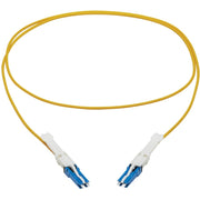 Tripp Lite by Eaton N381C-01M 400Gb Duplex Singlemode 9/125 OS2 Fiber Optic Cable, Yellow, 1 m - N381C-01M