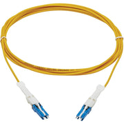 Tripp Lite by Eaton N381C-03M 400Gb Duplex Singlemode 9/125 OS2 Fiber Optic Cable, Yellow, 3 m - N381C-03M