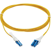 Tripp Lite by Eaton N381L-03M 400Gb Duplex Singlemode 9/125 OS2 Fiber Optic Cable, Yellow, 3 m - N381L-03M