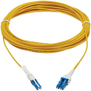 Tripp Lite by Eaton N381L-10M 400Gb Duplex Singlemode 9/125 OS2 Fiber Optic Cable, Yellow, 10 m - N381L-10M