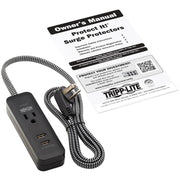 Tripp Lite by Eaton Protect It! TLP104USB 1-Outlet Surge Suppressor/Protector - TLP104USB