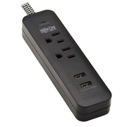 TLP206USB_Tripp Lite by Eaton Protect It! TLP206USB 2-Outlet Surge Suppressor/Protector